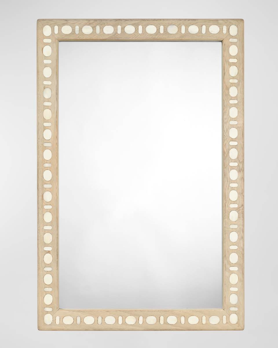 Same Wood & Bone Inlay Mirror